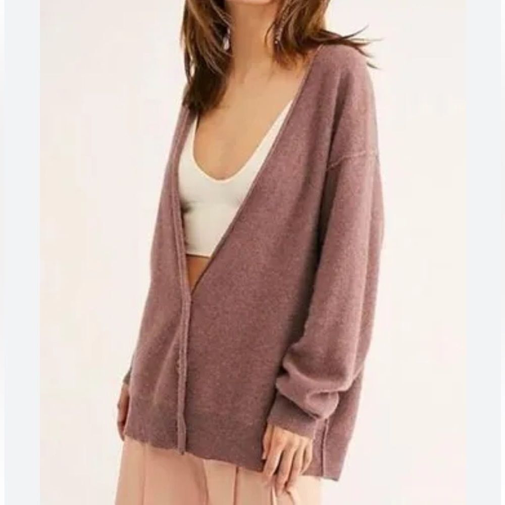 Free People School Boy 100% Cashmere Cardigan size S